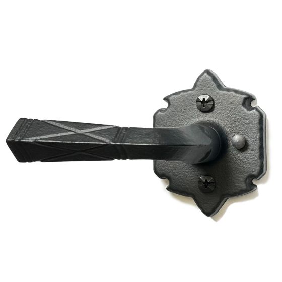 2-3/8" Backset Double Lever with Large Warwick Rose Privacy Set