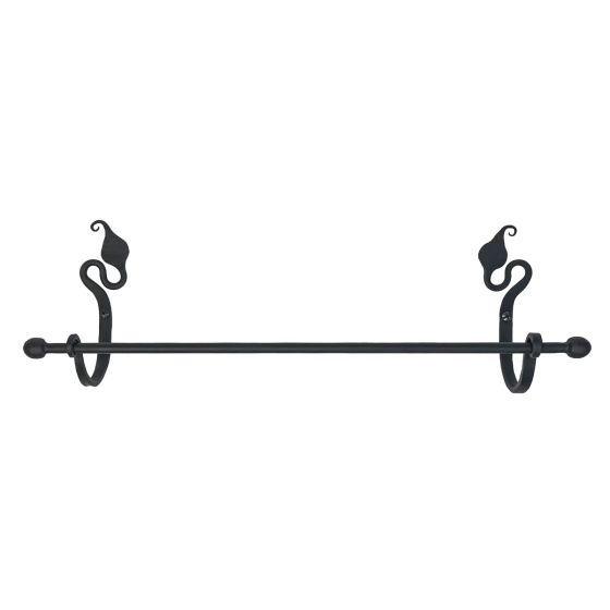 Forged Leaf 16" Fancy Towel Bar