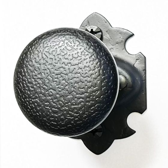 2-3/8" Double Knob with Raised Warwick Rose Privacy Set