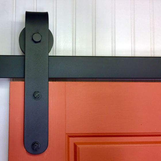 Round End Barn Door Hardware Kit, Smooth