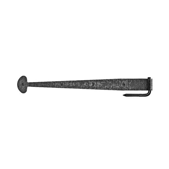 15-5/8" Rough Bean Gate Strap Hinge & Pintle