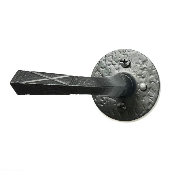 Build Your Own Passage and Privacy Set-Lever-Round Rose-Privacy-2-3/8" Backset-1-3/8" to 1-3/4" Thick