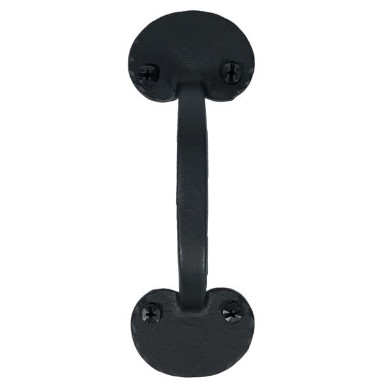 Heavy Duty Cast Small Bean Door Pull, Black