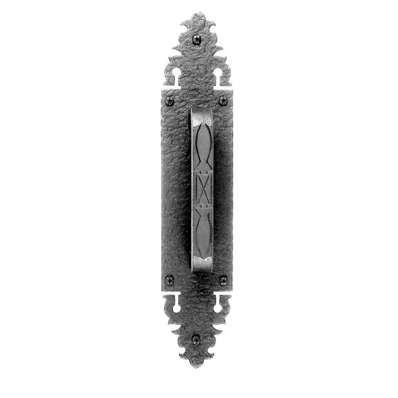 Handle & Symmetrical Pate Warwick Door Pull
