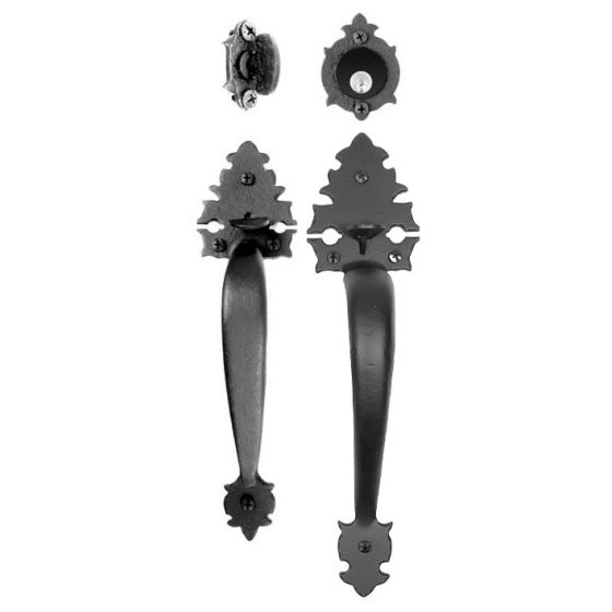 Large & Small Warwick Double Handle Mortise Lock Set