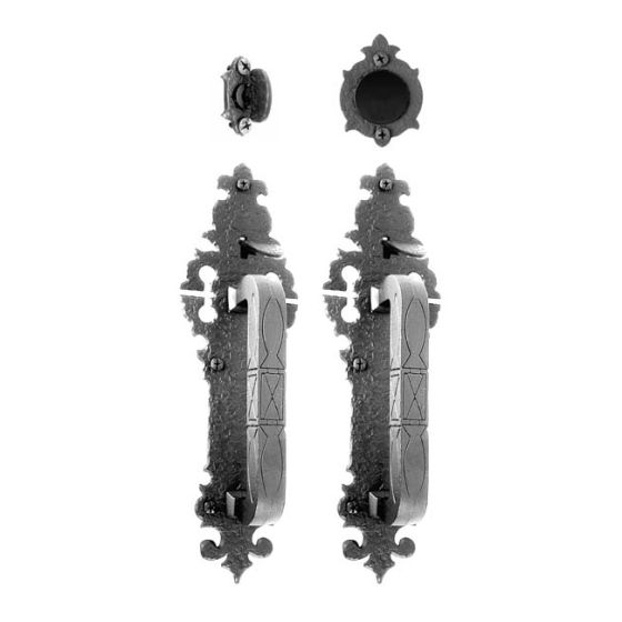 Small Double Handle with Warwick Plate Double Set