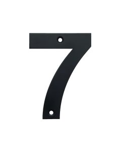 Black Stainless Steel House Number 7