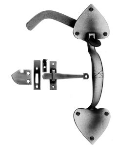Forged Heart Thumb Latch Set