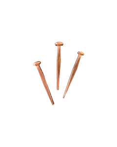 2-1/2" Square Cut Boat Nail, Copper Plated, 3-Pack