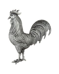Antique Pewter Rooster Cabinet Knob
