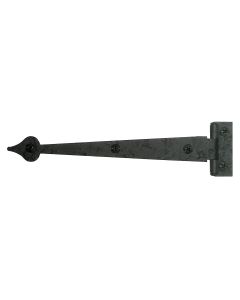 6-1/2" Rough Heart Cabinet Strap Hinge with 3/8" Offset, Pair