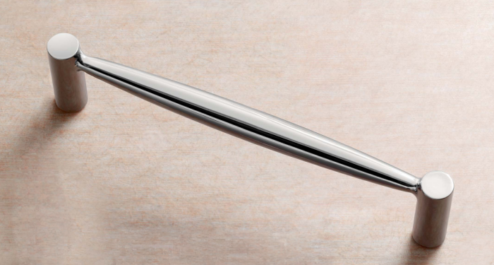 Solid Brass Tapered Pull with Round Ends