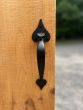 Heart Handle 3" Gate Thumb Latch Set, Black