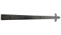 20" Decorative Fleur-de-lis Dummy Strap